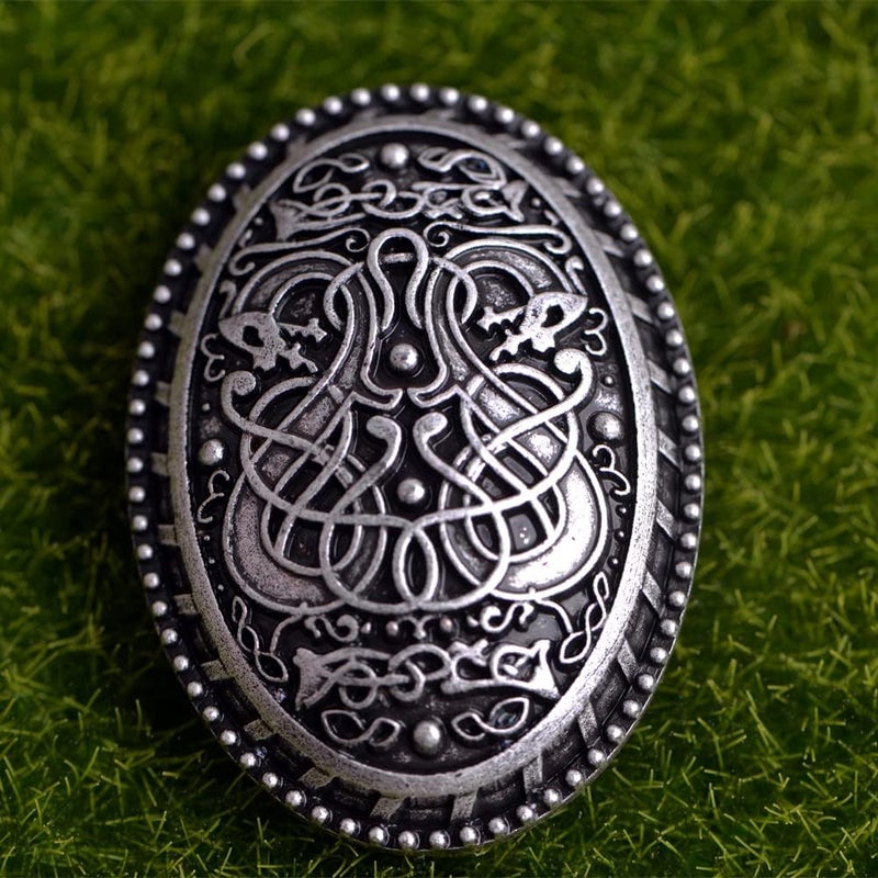 LANGHONG Norse Viking Brooch For Men Turtle Brooch Talisman Jewelry, Gift For Men - Image 5
